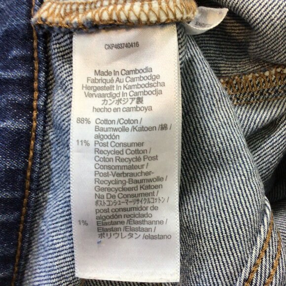 Madewell The Perfect Vintage Jean Blue Jeans Frayed Ends Petite - Picture 5 of 14